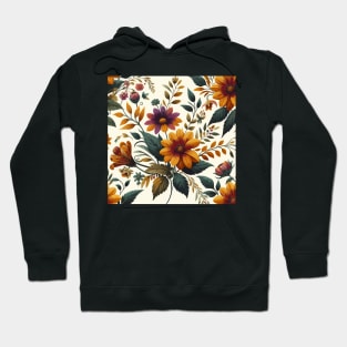 Mustard Spring Flowers Hoodie